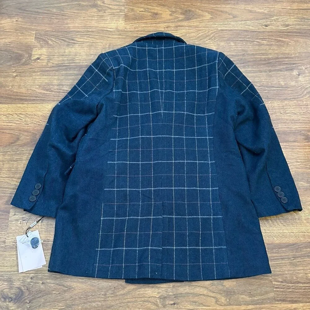 NWT Anthropologie Avec Les Filles Oversized Plaid Blazer - Picture 7 of 12